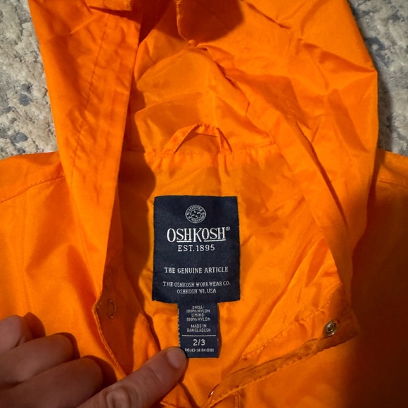 OshKosh Orange Hooded Jacket Kids - Picture 3 of 6